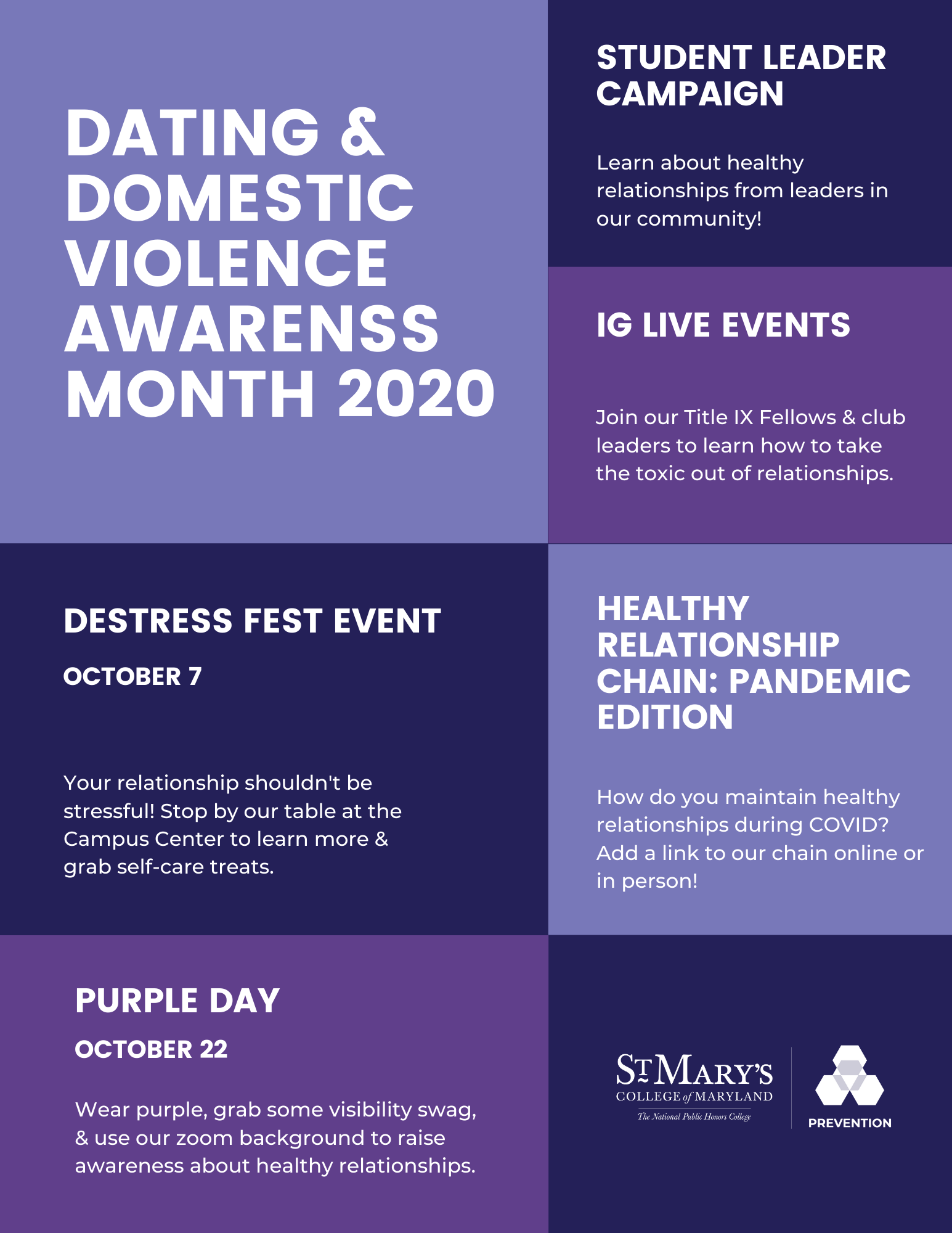 Domestic Violence Awareness Month Flyer